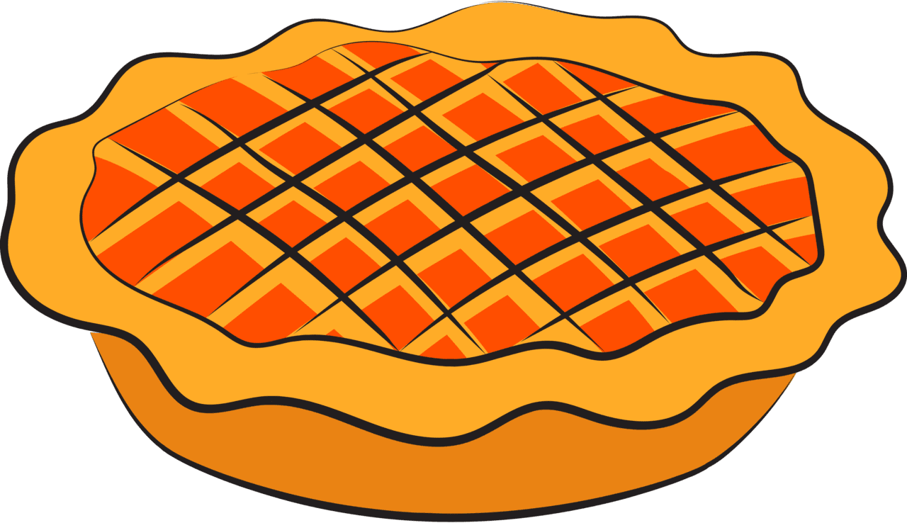 Pumpkin pie vector clipart images 4