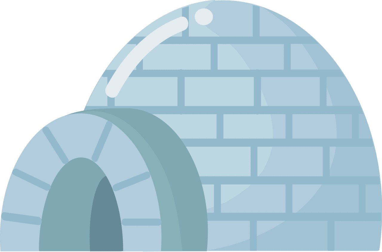 Igloo vector clipart images 6