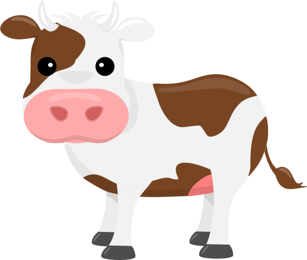 Farm animals the clipart background