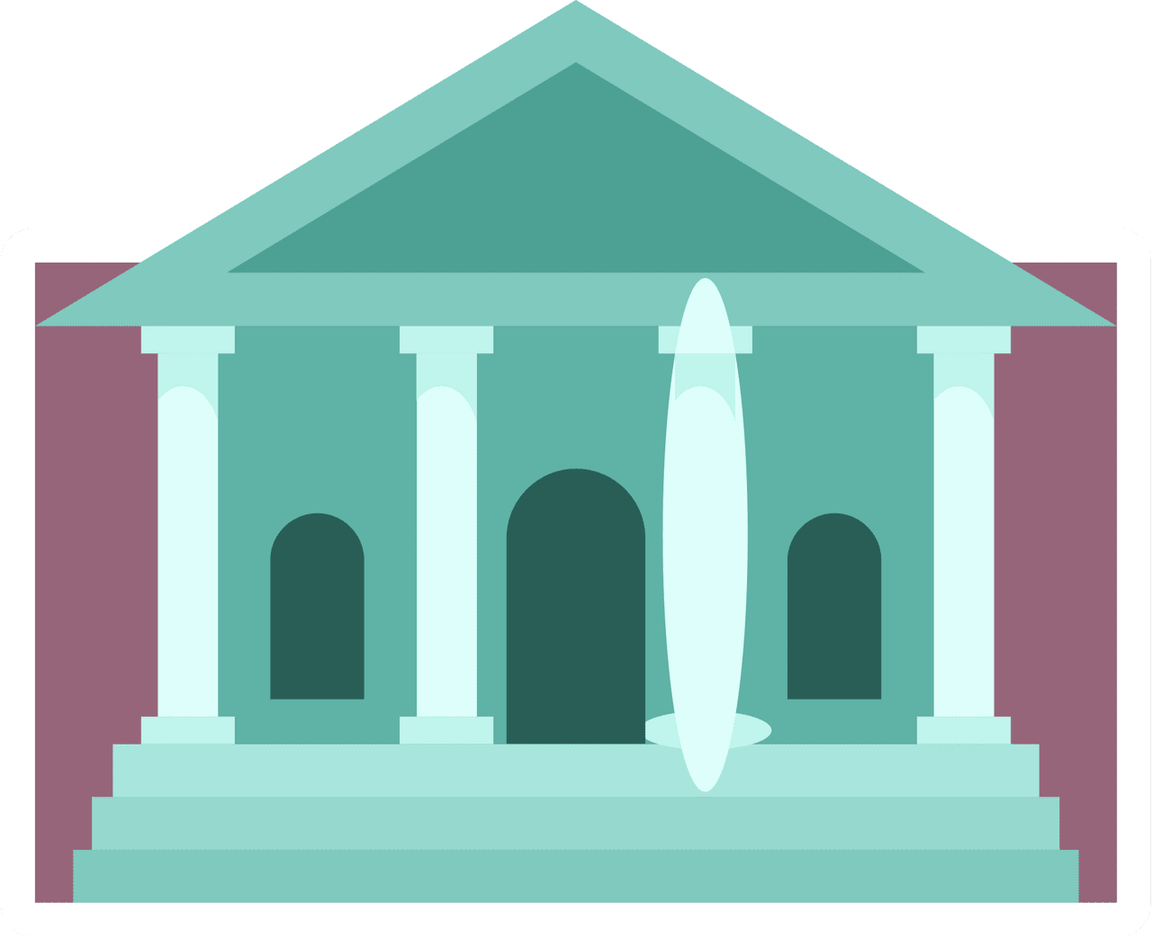 Bank building vector clipart images