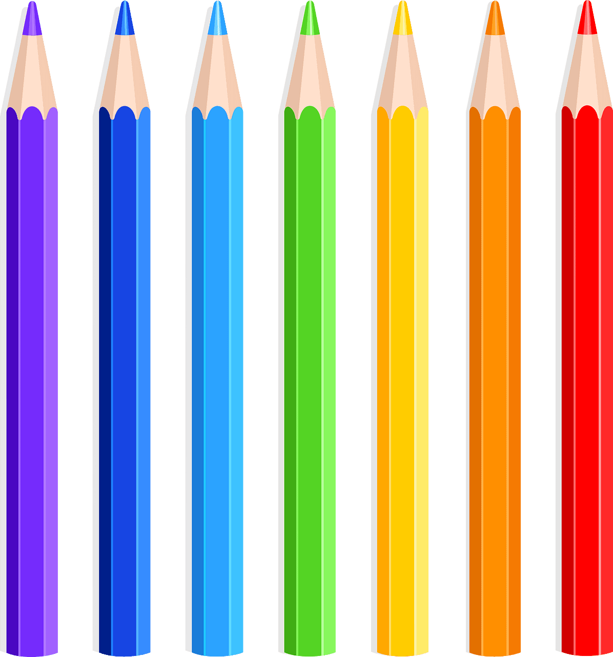 Color ed pencil vector clipart images