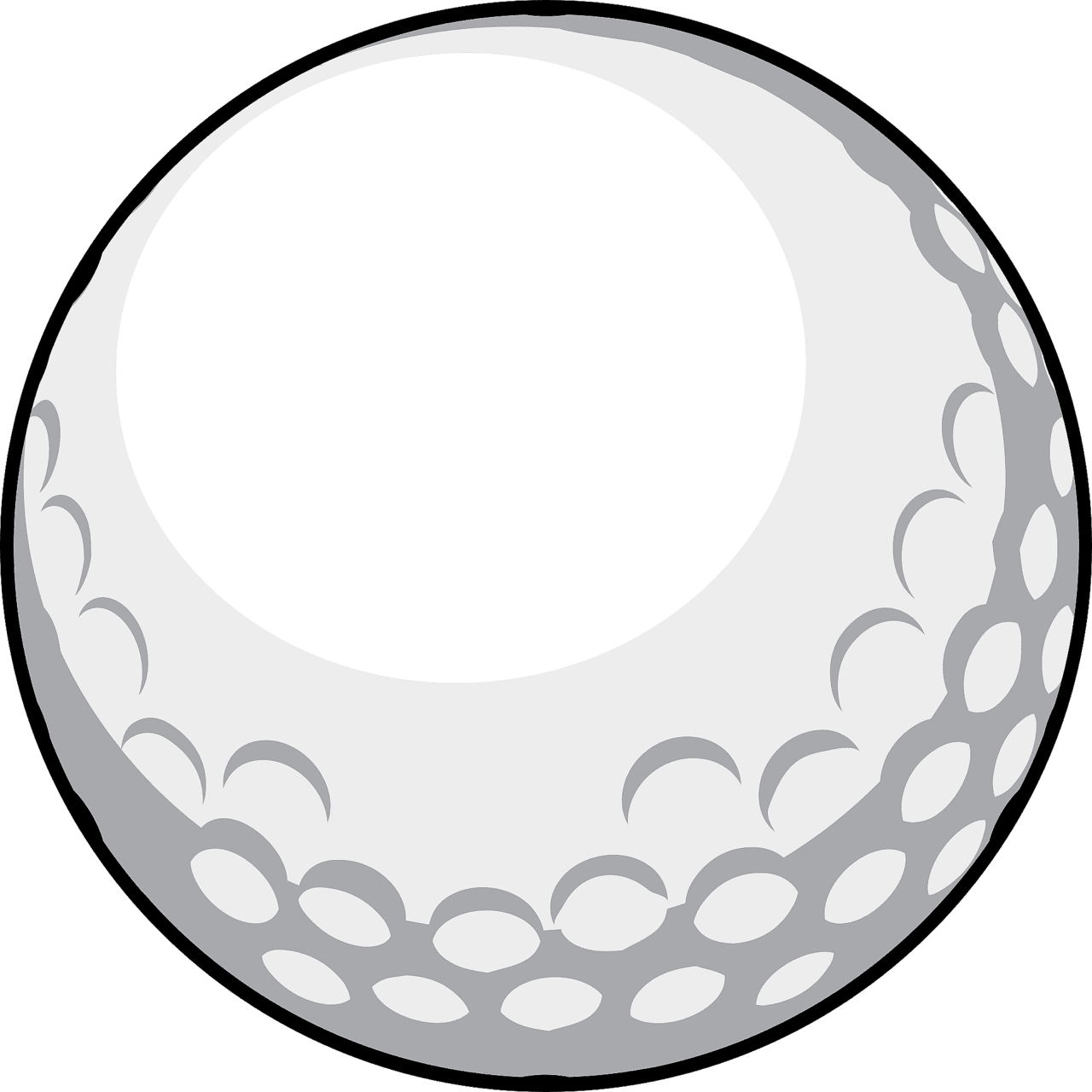 Golf ball vector clipart images