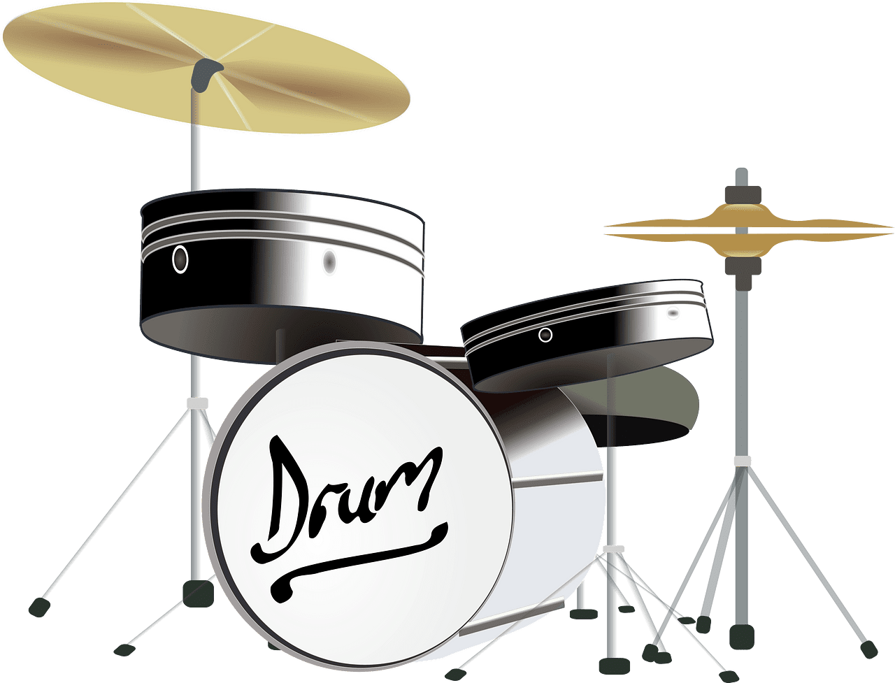 Drum vector clipart images 4