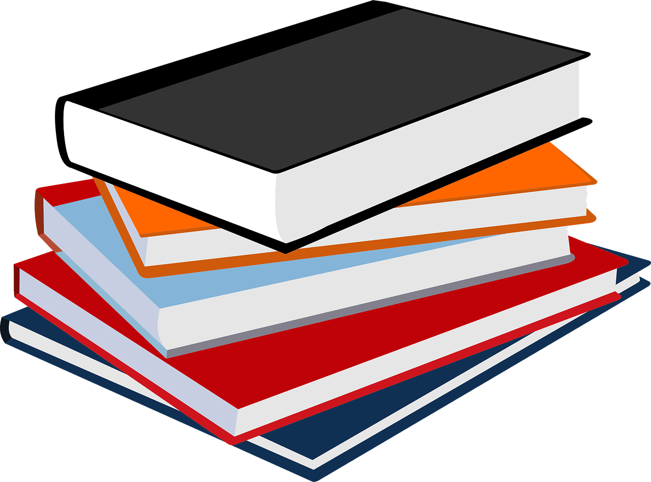 Stack of books school education image clipart