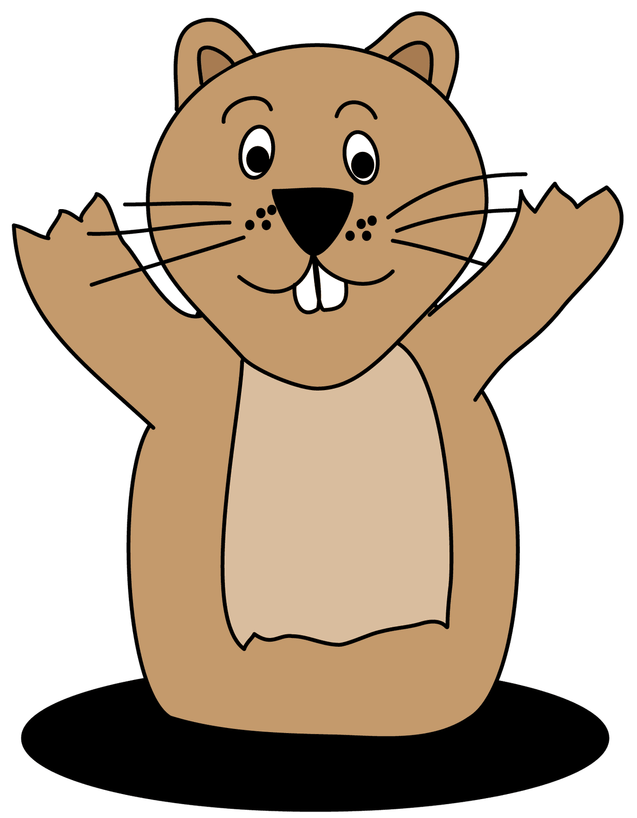 Groundhog pin page clipart photo