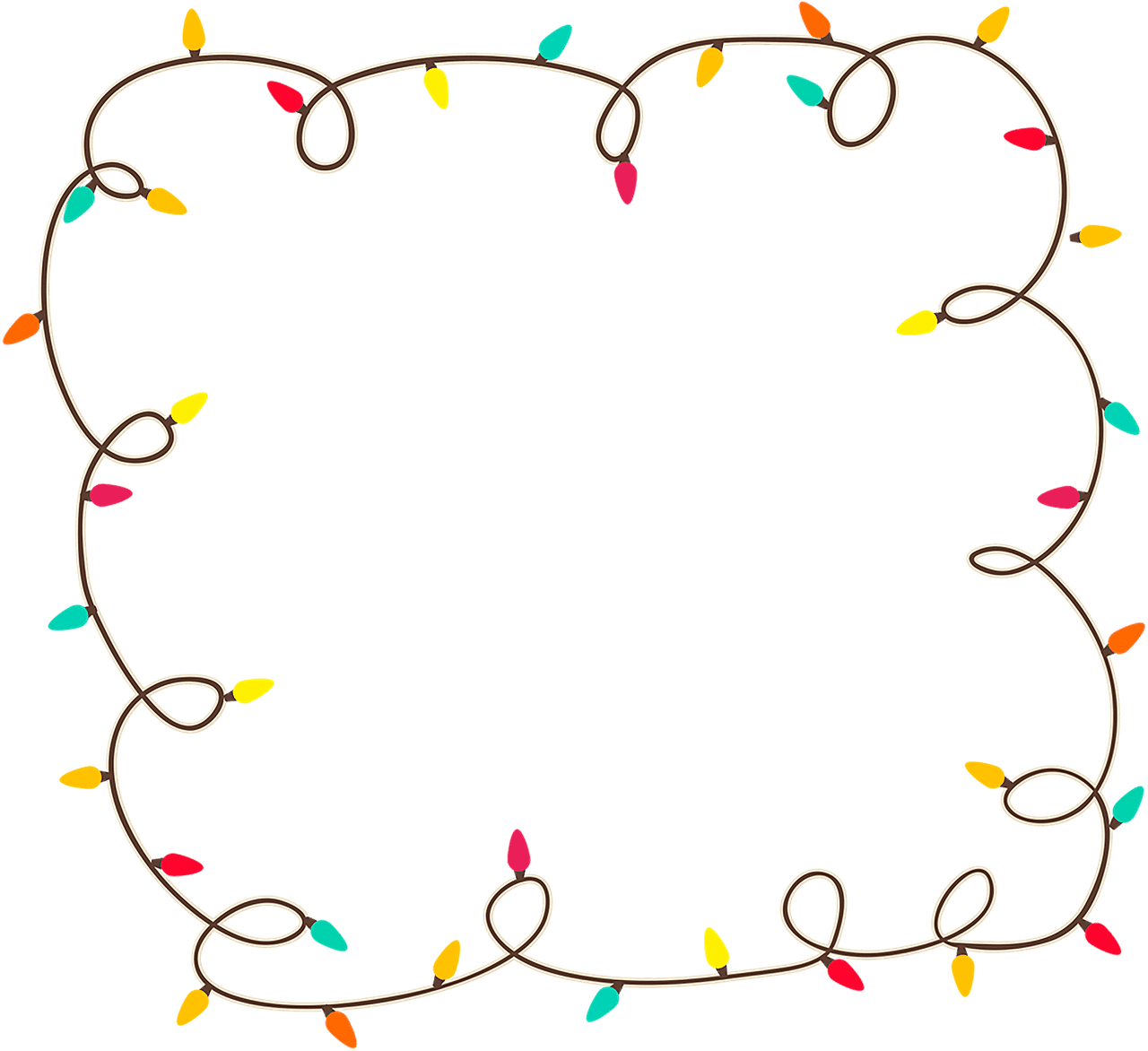 Christmas light vector clipart images 3