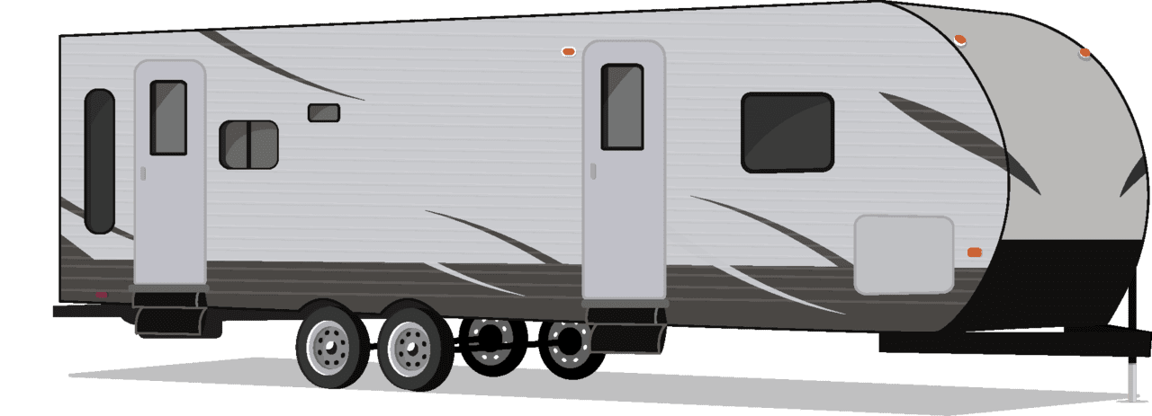 Camper travel trailer vector clipart images