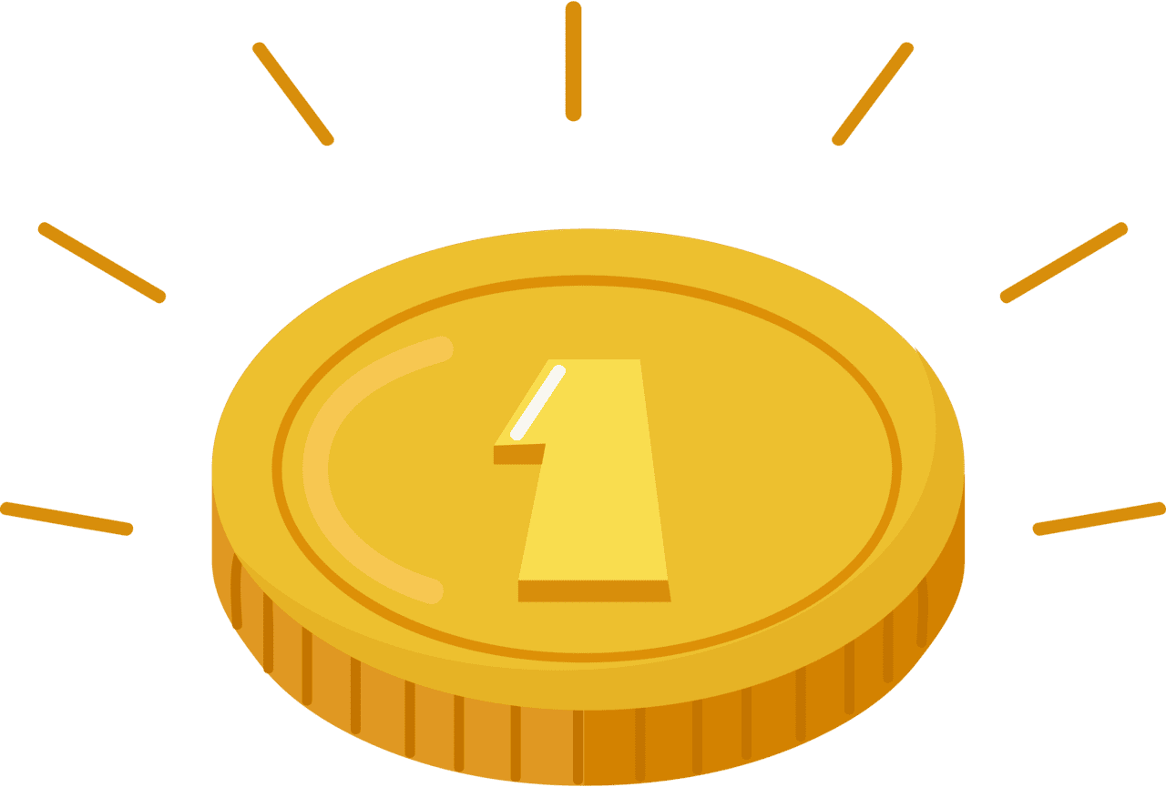 Coin penny vector clipart images