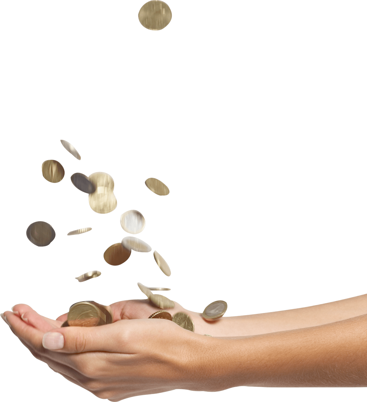 Coin money hand clipart picture