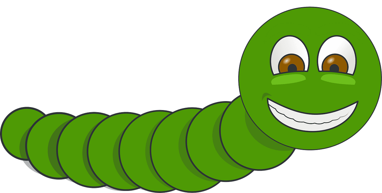 Worm vector clipart images 2