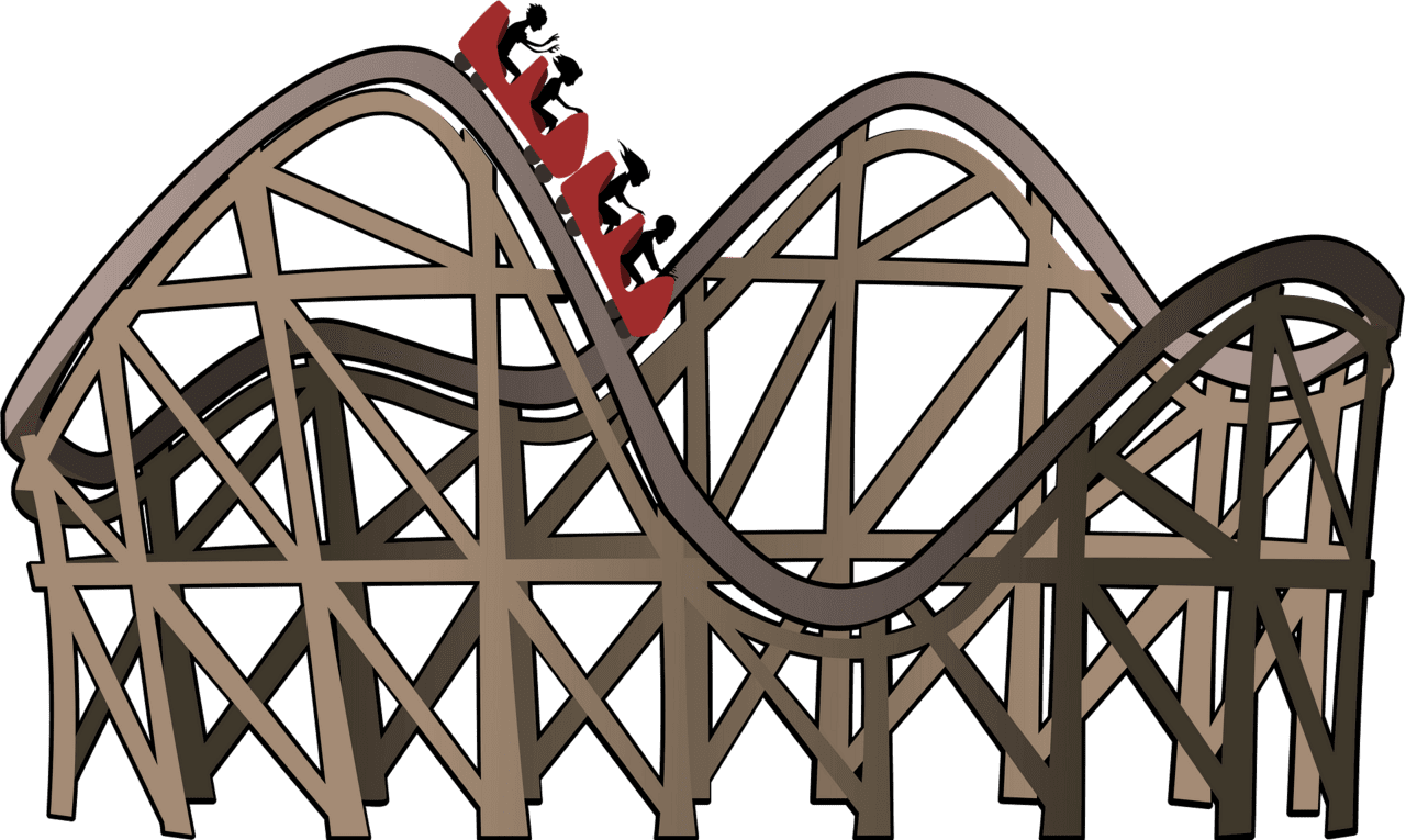 Roller coaster vector clipart images 5