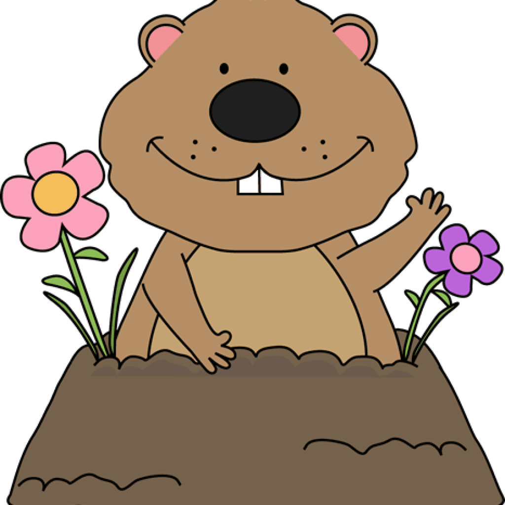 Clipart groundhog day image with no background