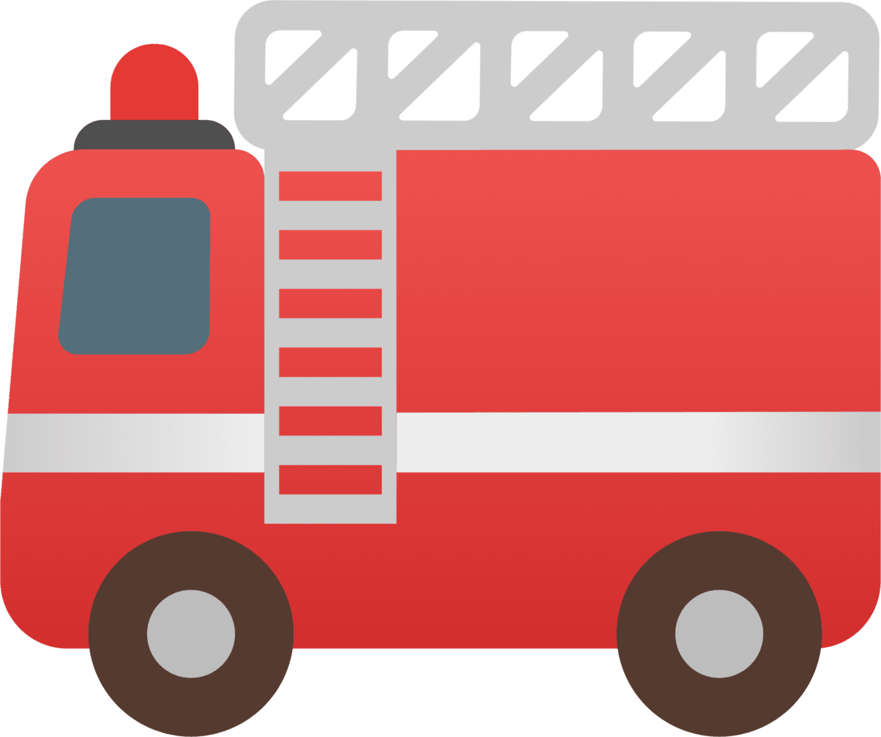Firetruck fire engine emoji for clipart transparent
