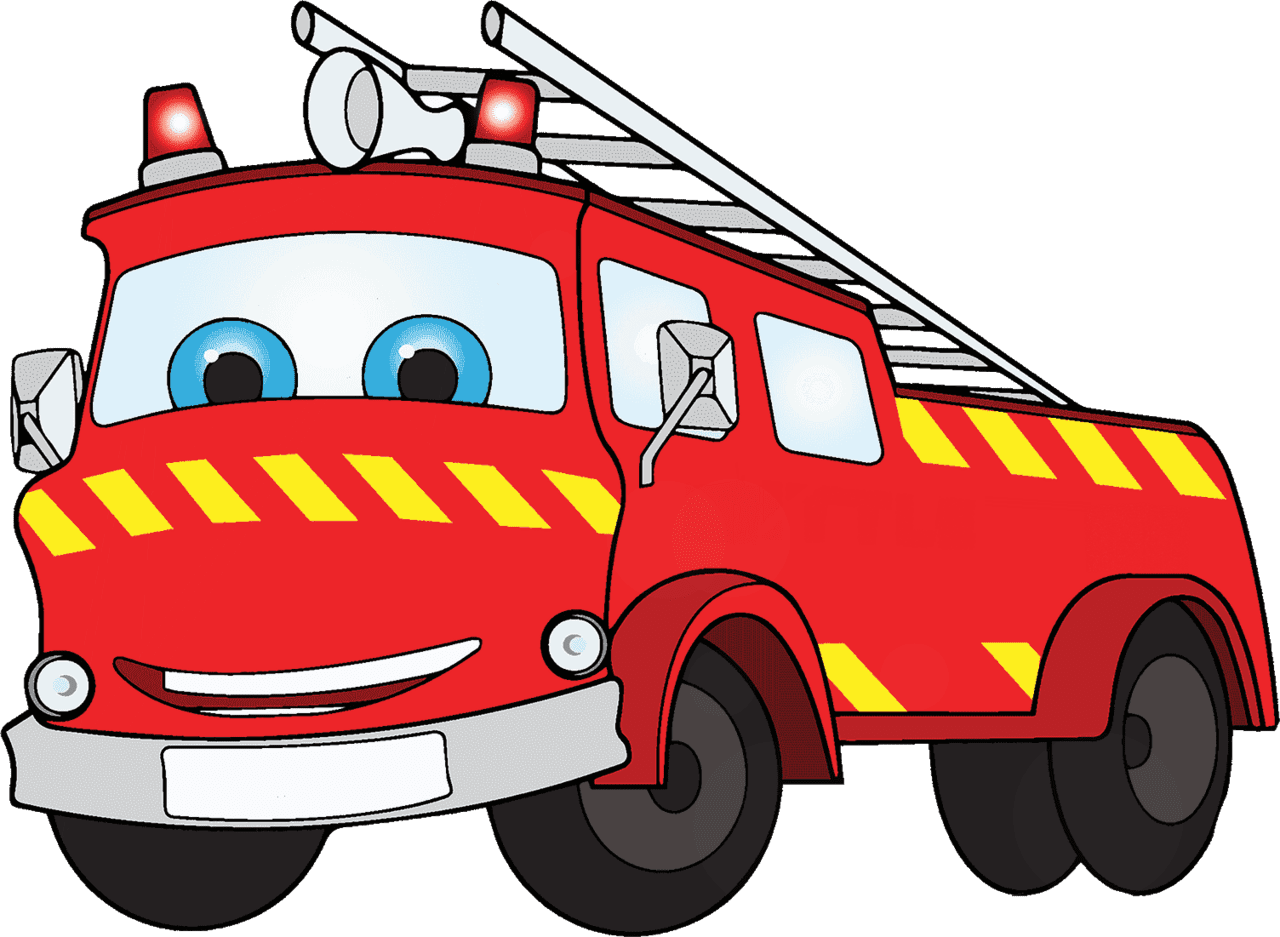 Firetruck feuerwehr clipart free