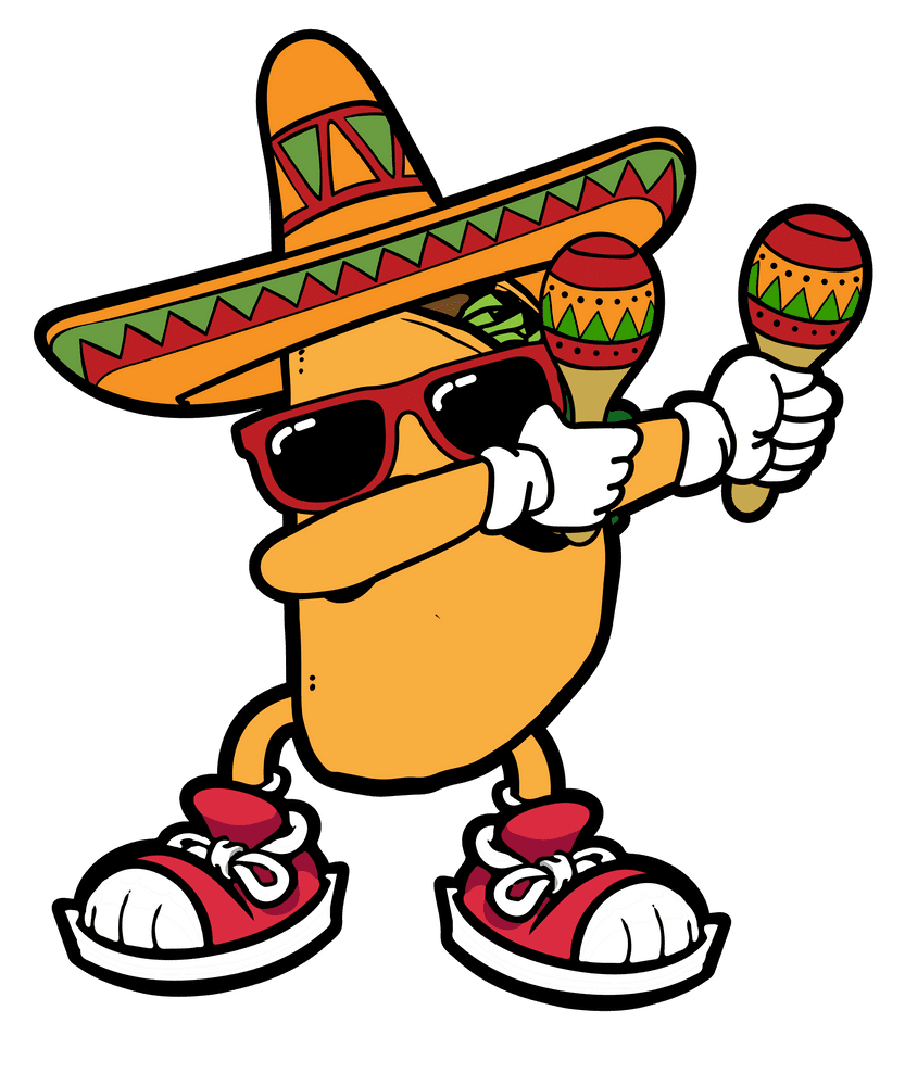 Sombrero stickers to match your personal style society clipart background