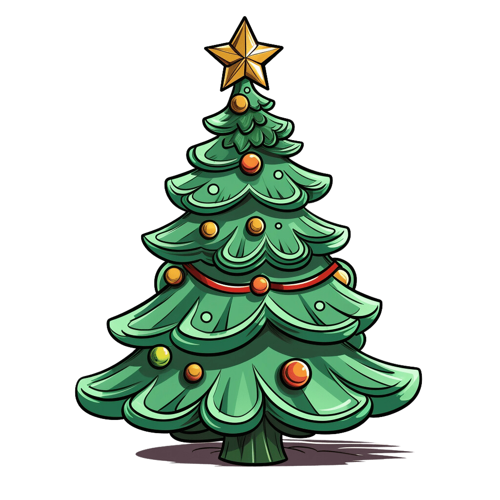 Christmas tree png clipart vector