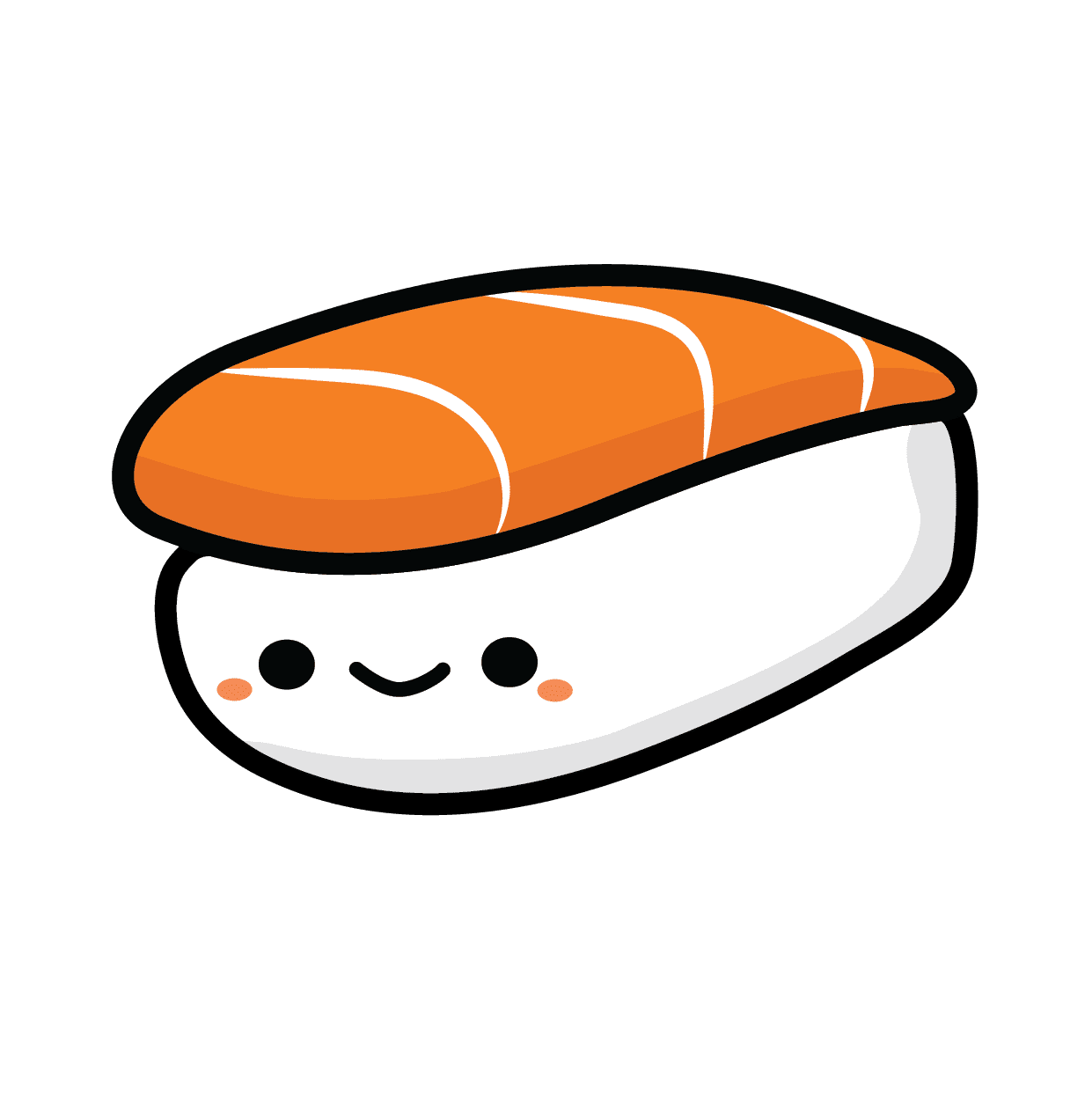 Sushi cute nigiri clipart logo