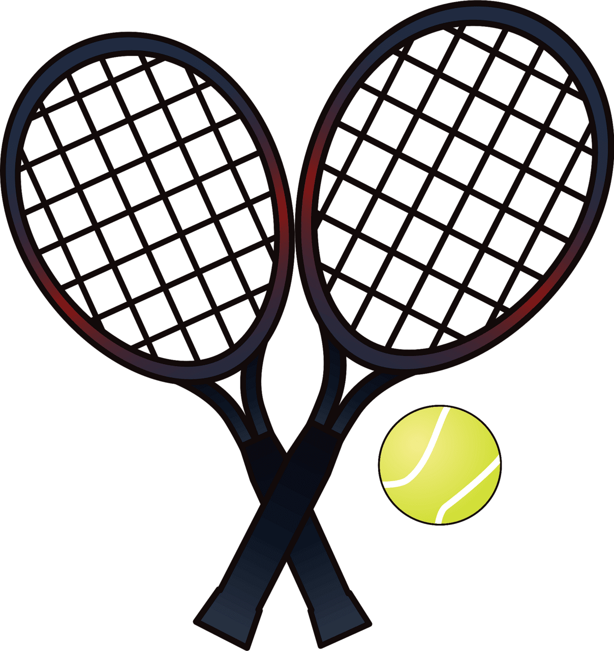 Tennis racket ball picture clipart