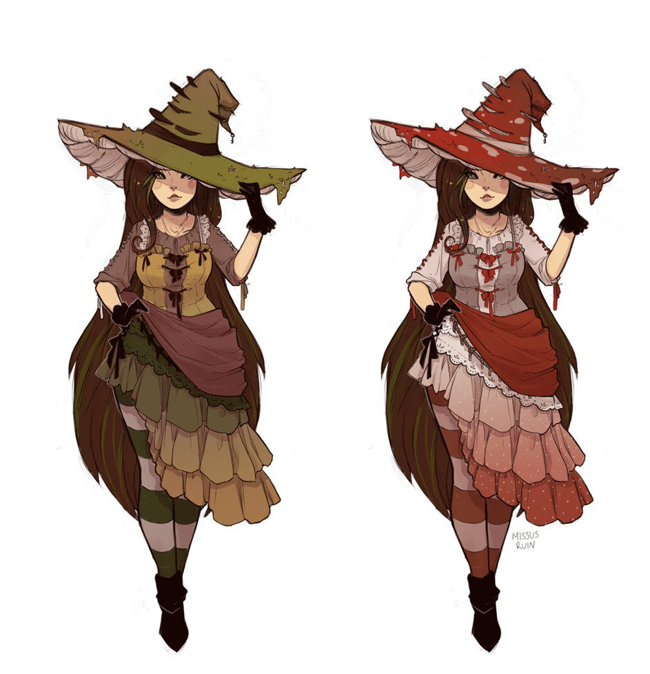 Witch hat dungeons and dragons clipart image