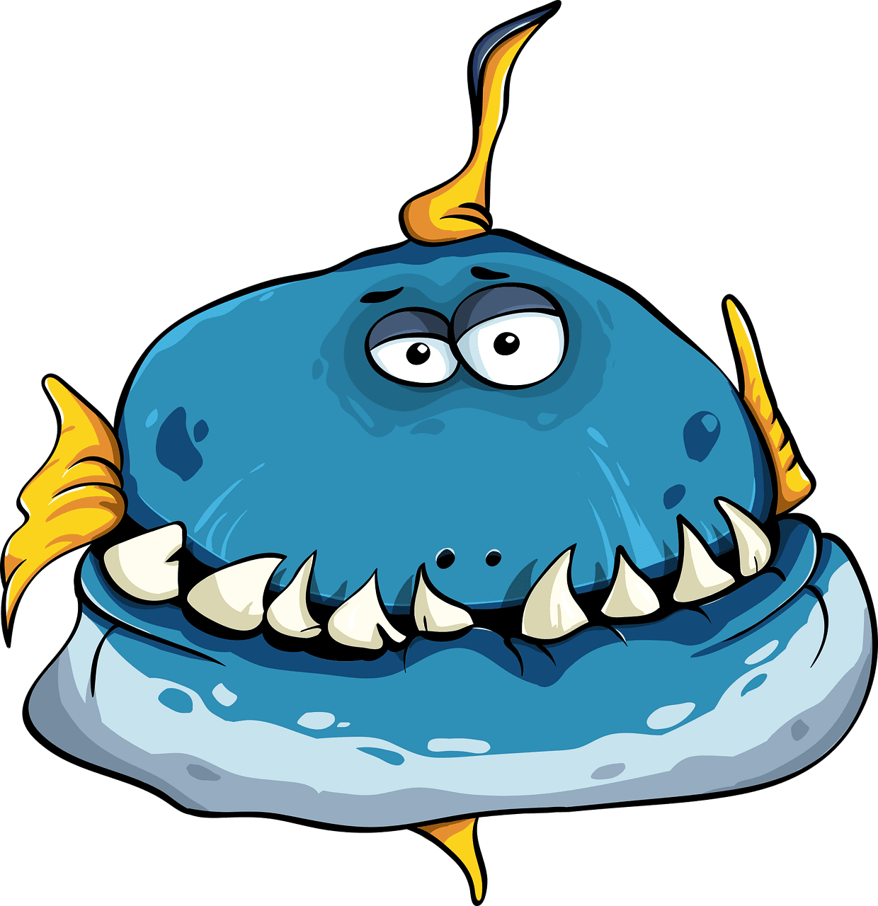 Funny fish cartoon pics humor clipart transparent