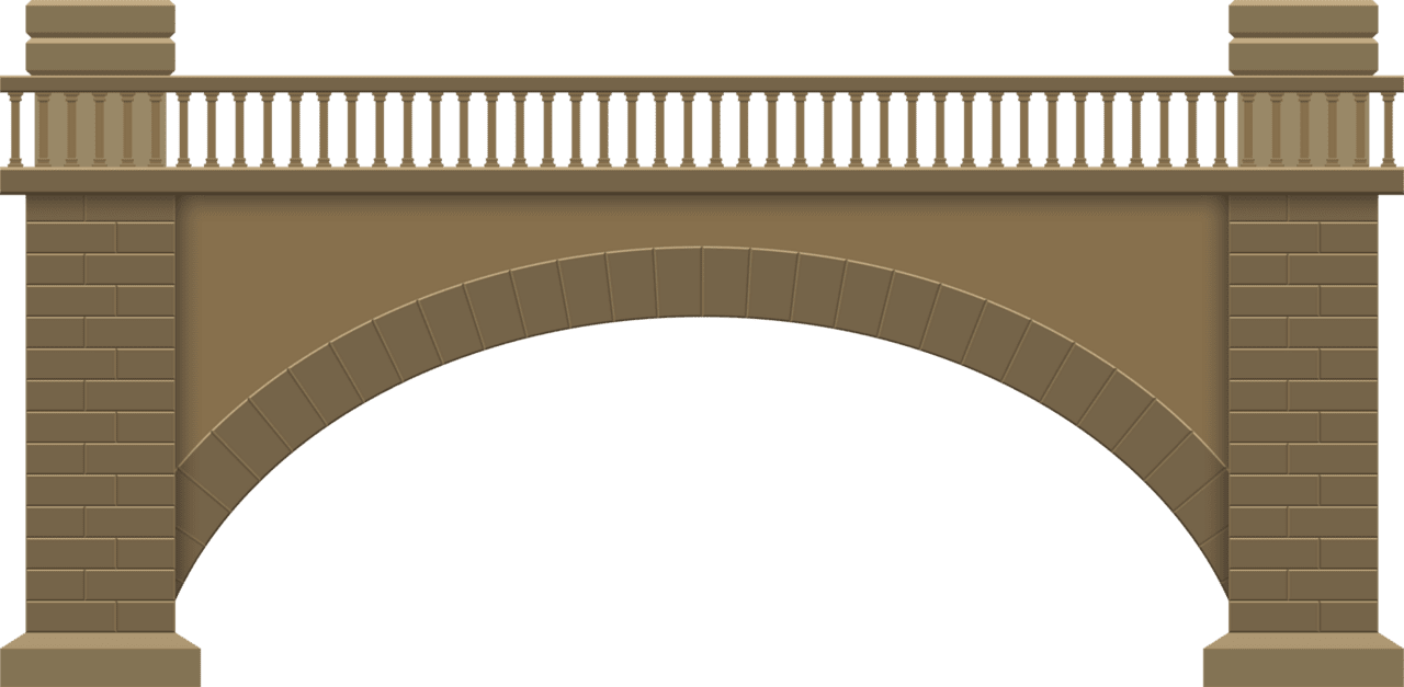 Stone bridge clipart design image