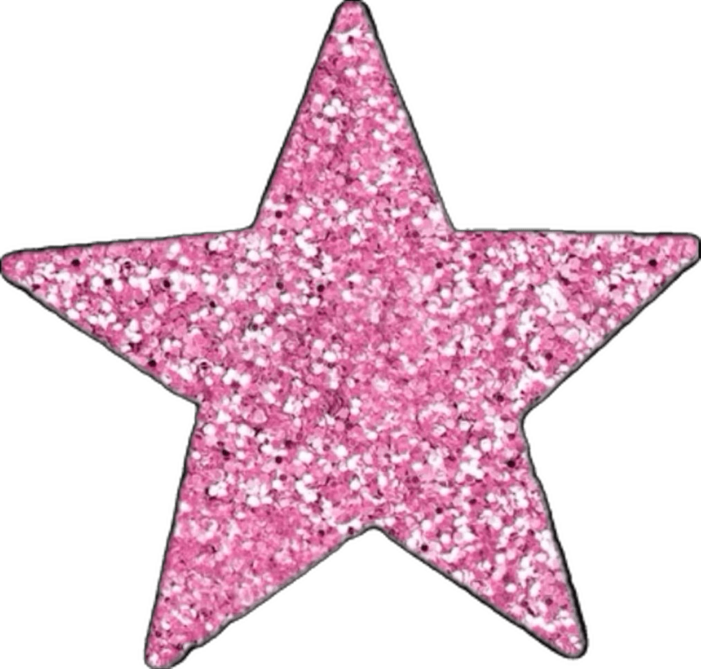 Sparkle pink star clipart photo