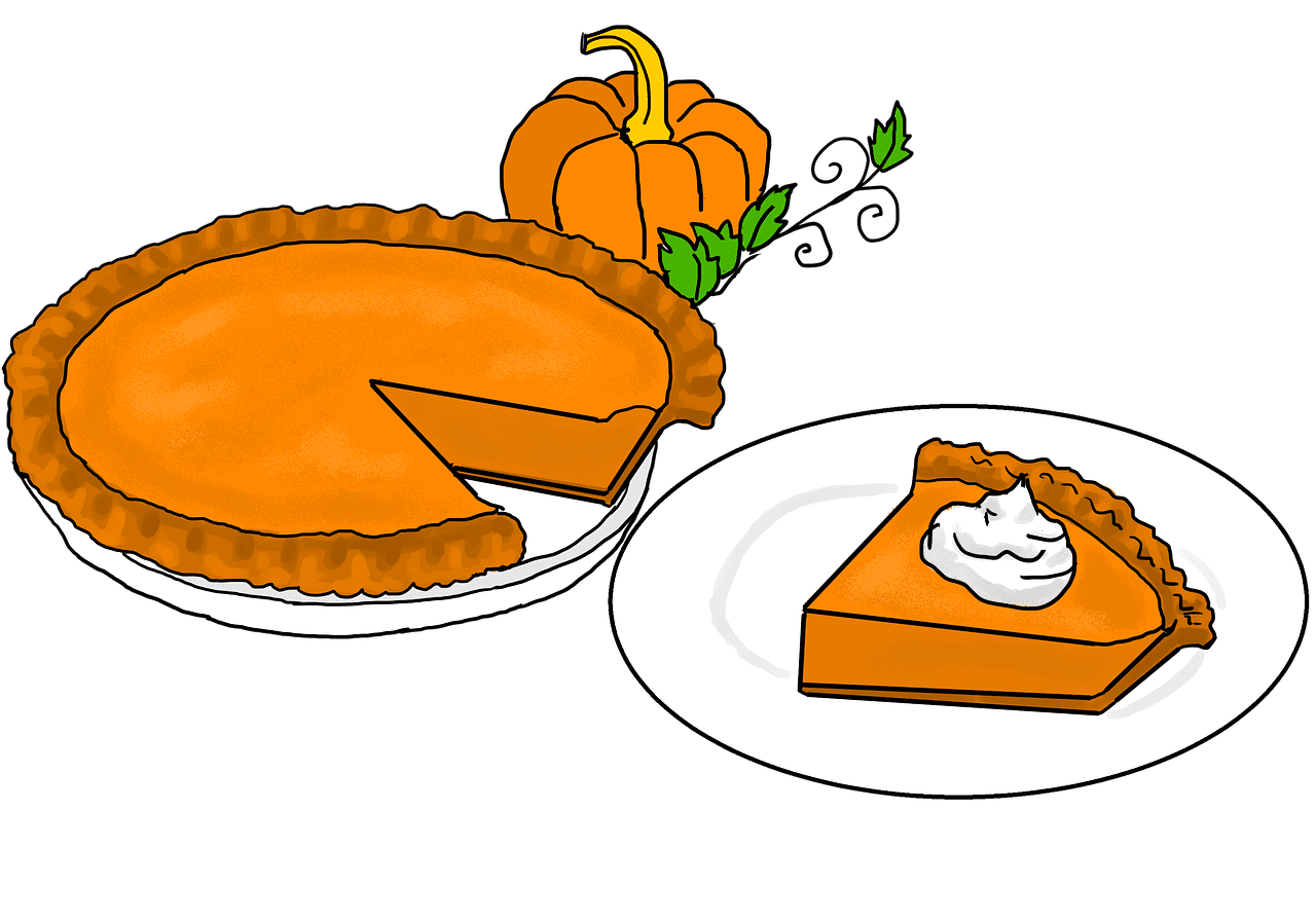 Pumpkin pie image clipart