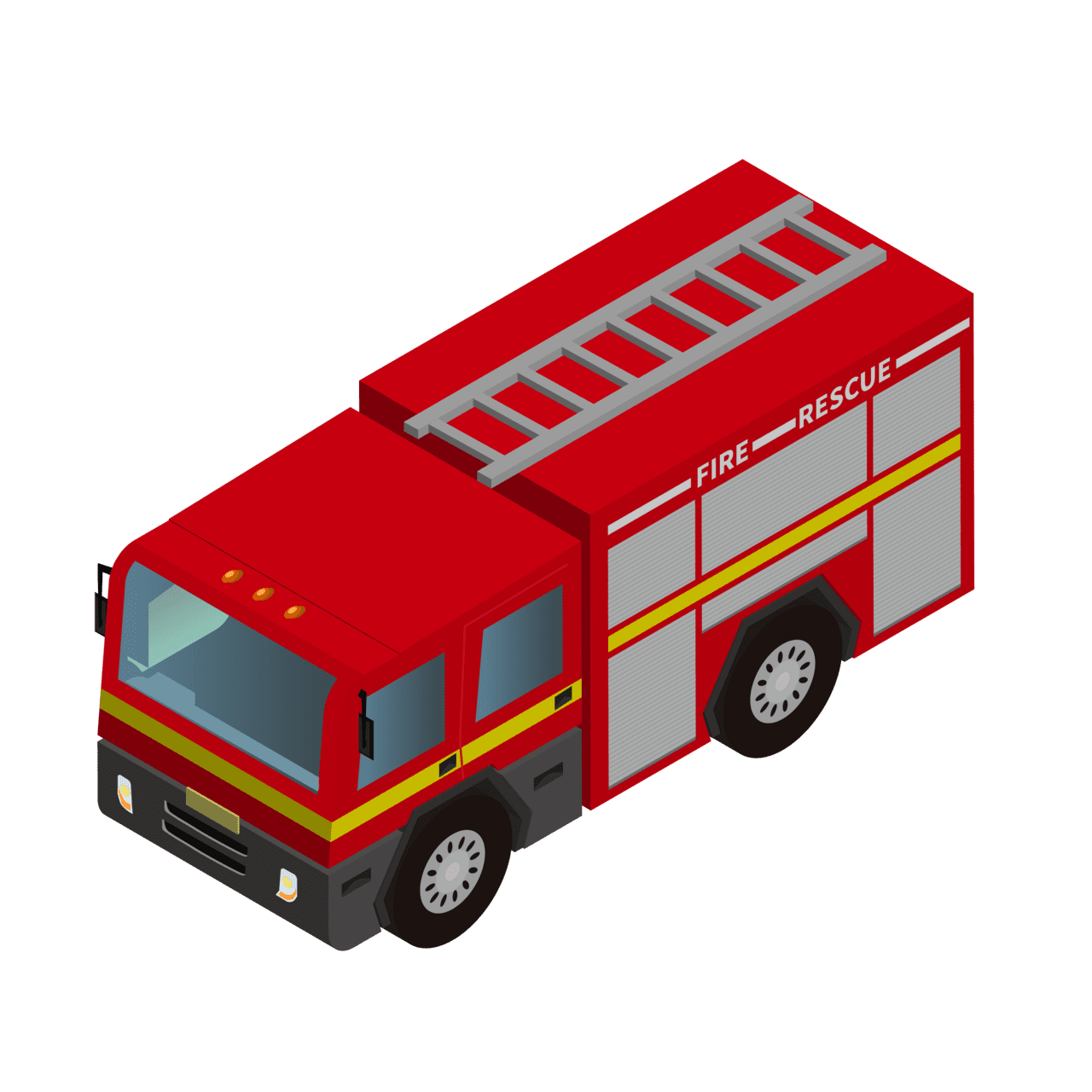 Firetruck fire truck cartoon elements cartoons and clipart image for 2