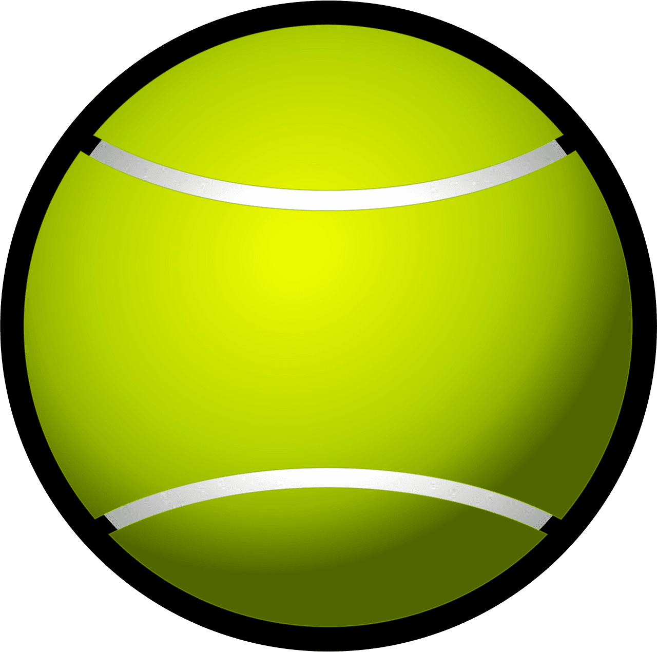 Tennis ball vector clipart images 2