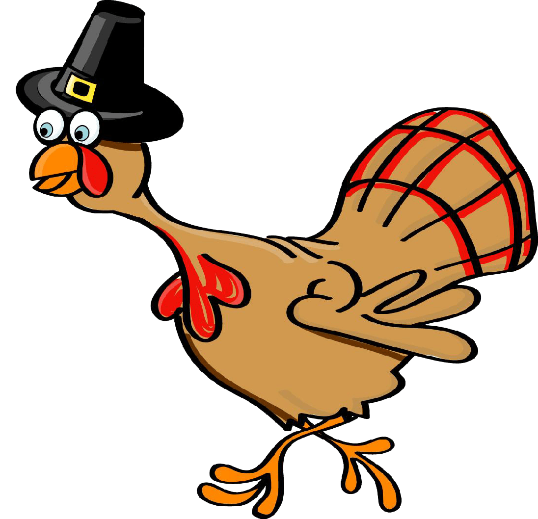 Cute turkey bird image size clipart