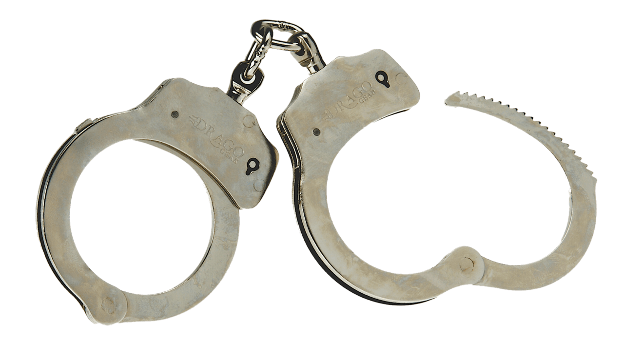 Opened handcuffs image cc library clipart