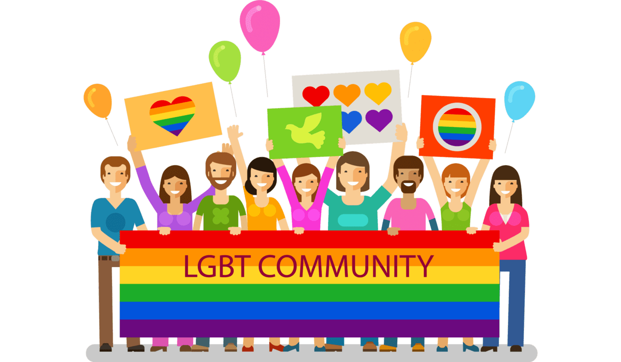 Supports the lgbtqia community clipart photo