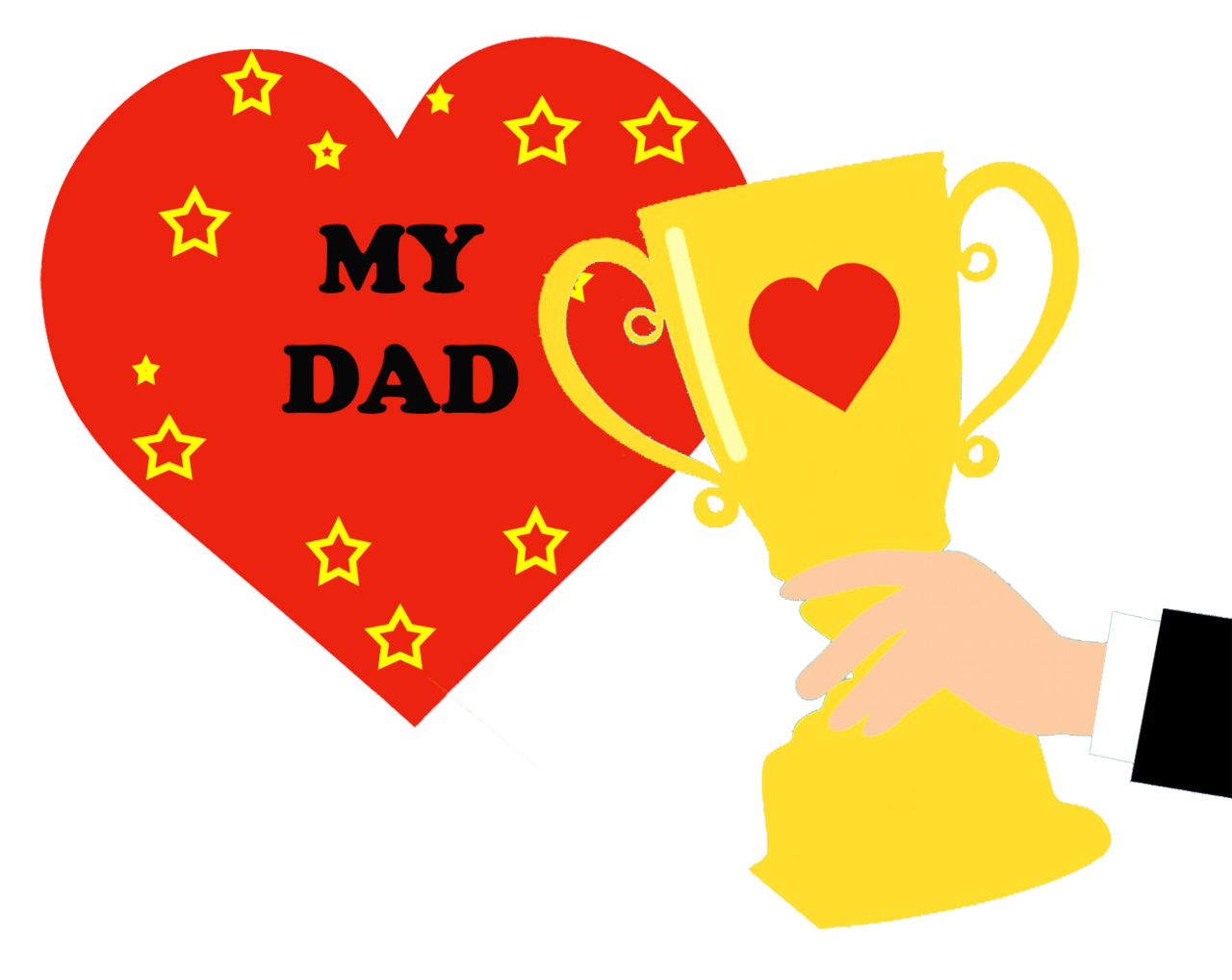 Happy fathers day clipart background