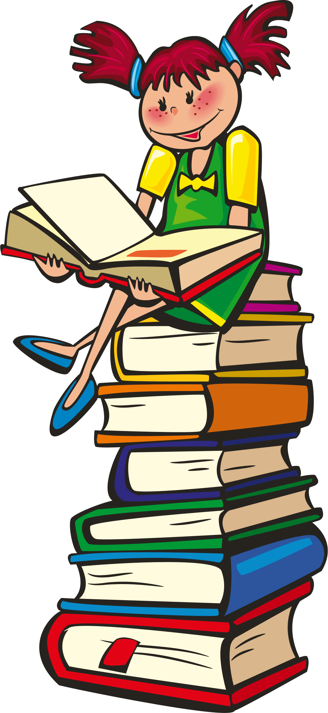 Stack of books school days clipart clip art