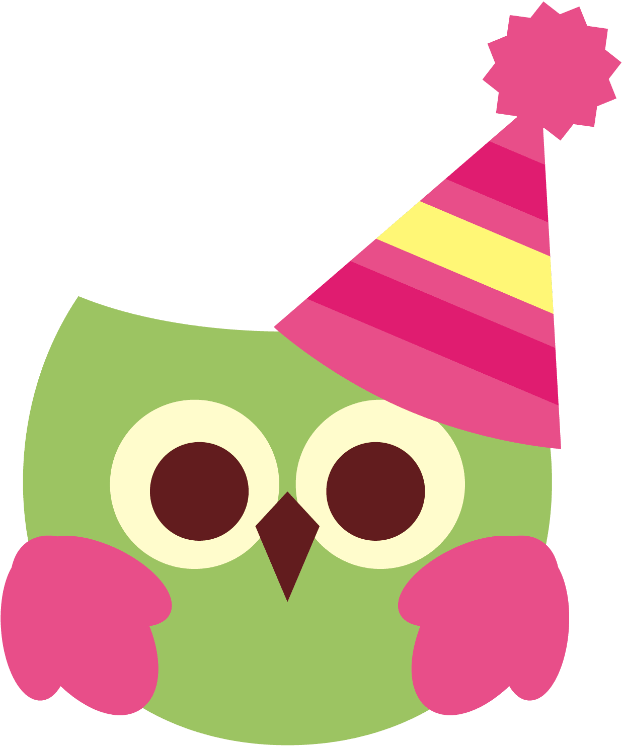 Birthday hat happy owl clipart suggest photo