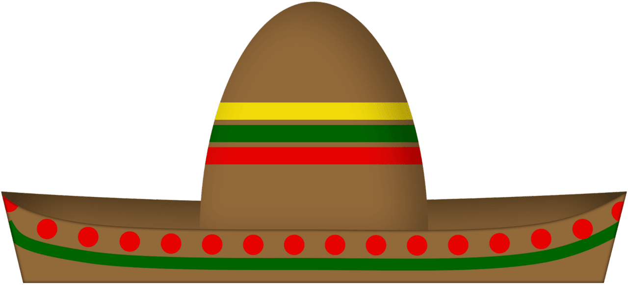 Sombrero with background clipart