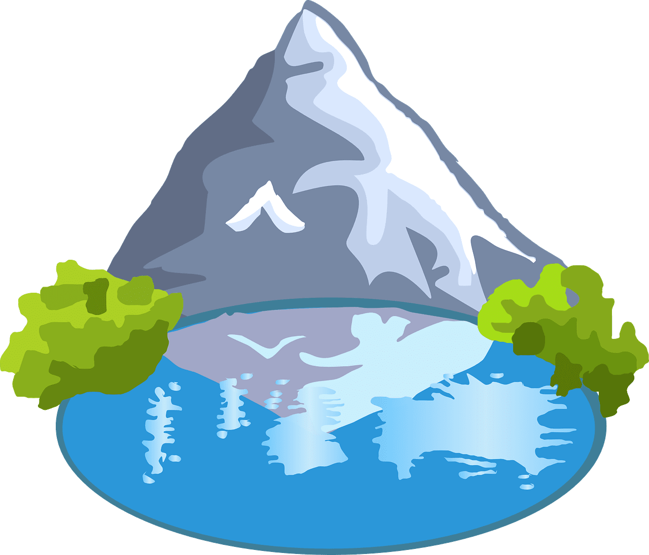 Lake clipart mountain free