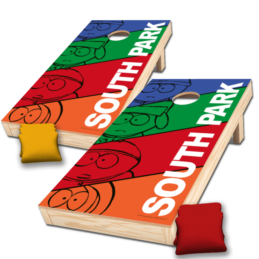 South park full size cornhole set shop clipart vector