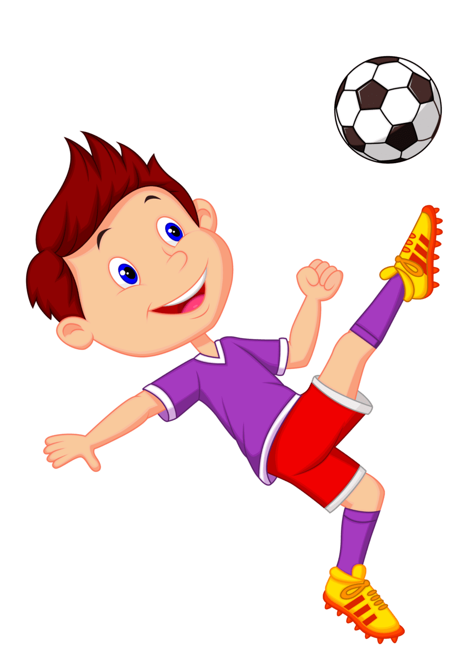 Football player pin page clipart vector