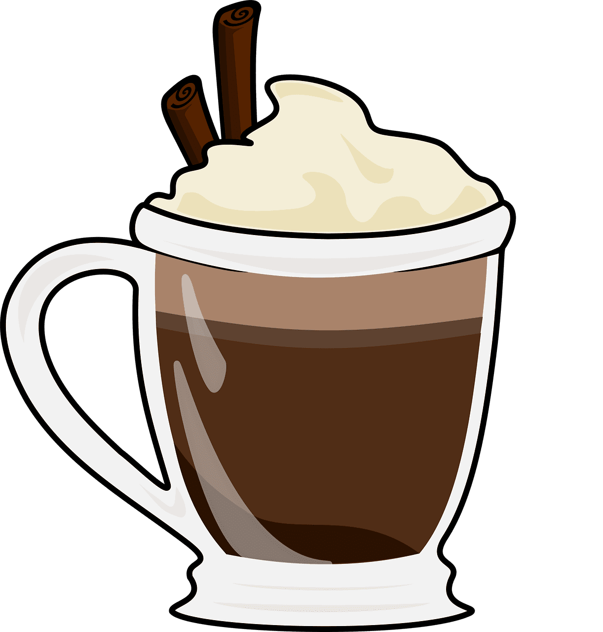 Hot cocoa chocolate drink cup image clipart