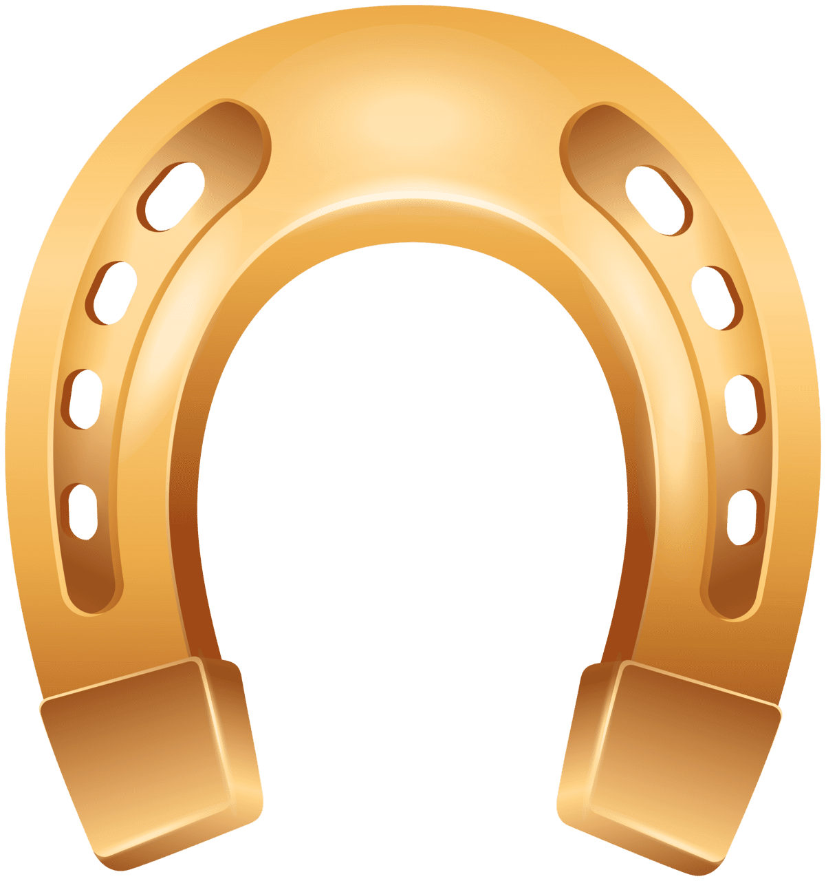 Golden horseshoe clipart picture