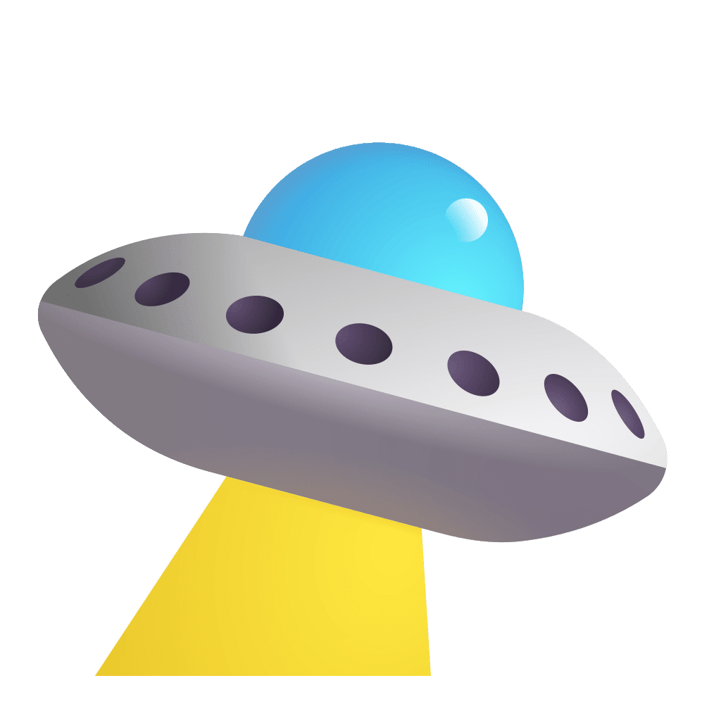 Ufo flying saucer fluentui emoji microsoft clipart vector