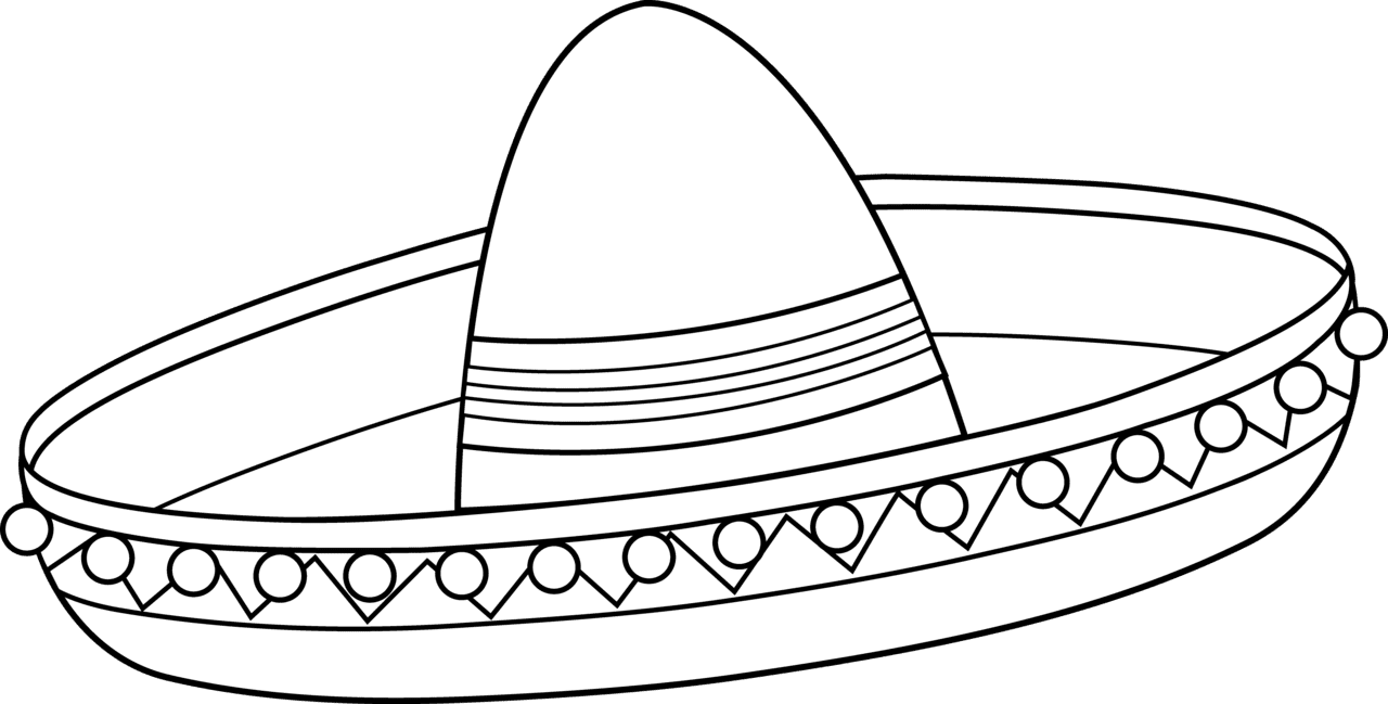 Sombrero pin page clipart logo