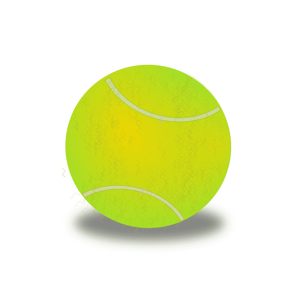 Photo of tennis ball sports yellow from clipart