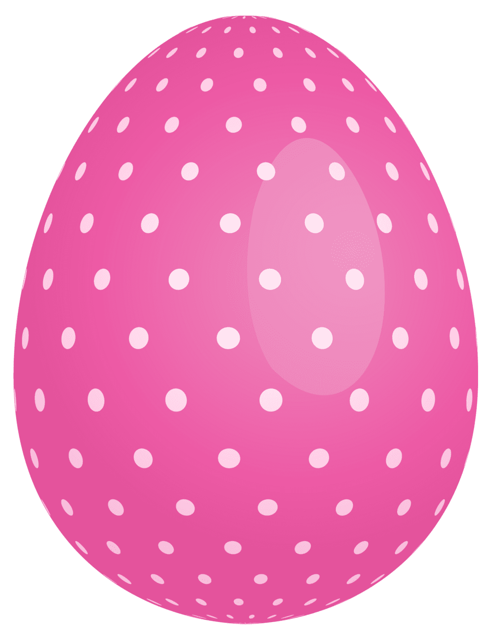 For egg pink dotted easter clipart transparent