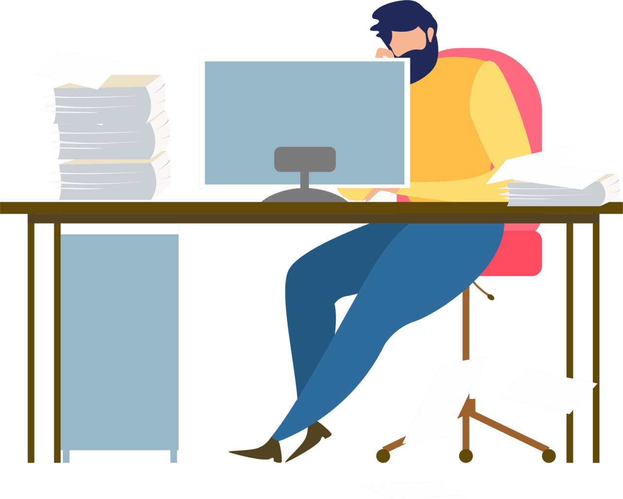 Office work home clipart free