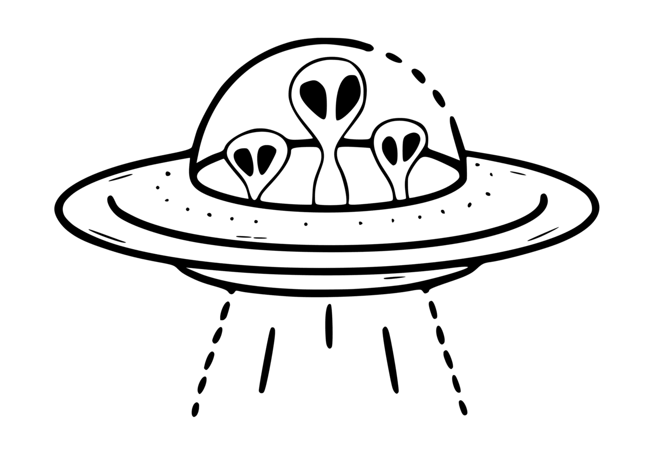 Ufo aliens vector clipart