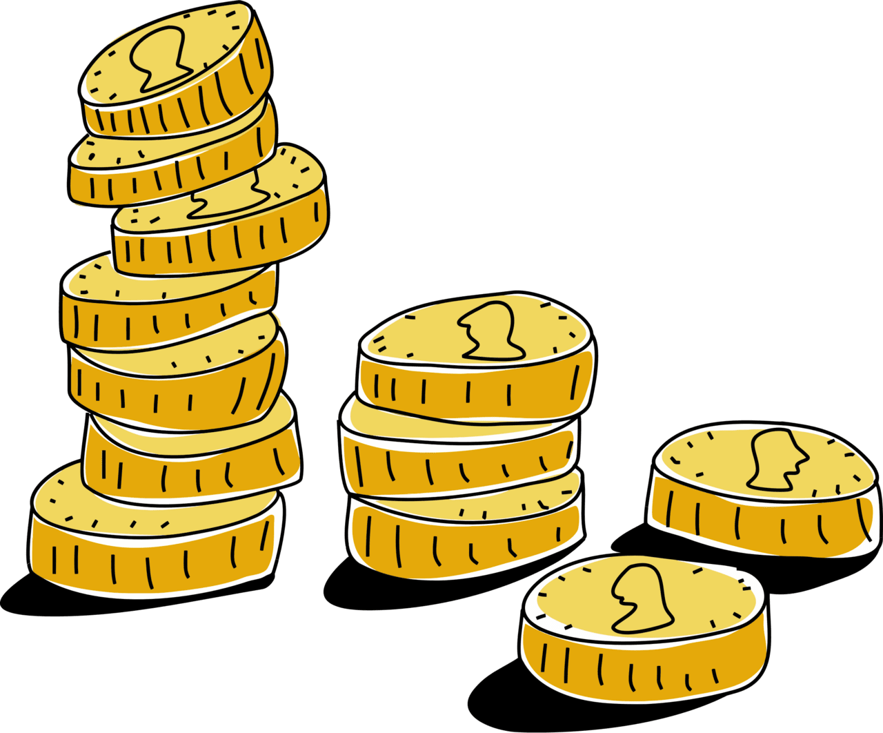 Gold coin clipart image