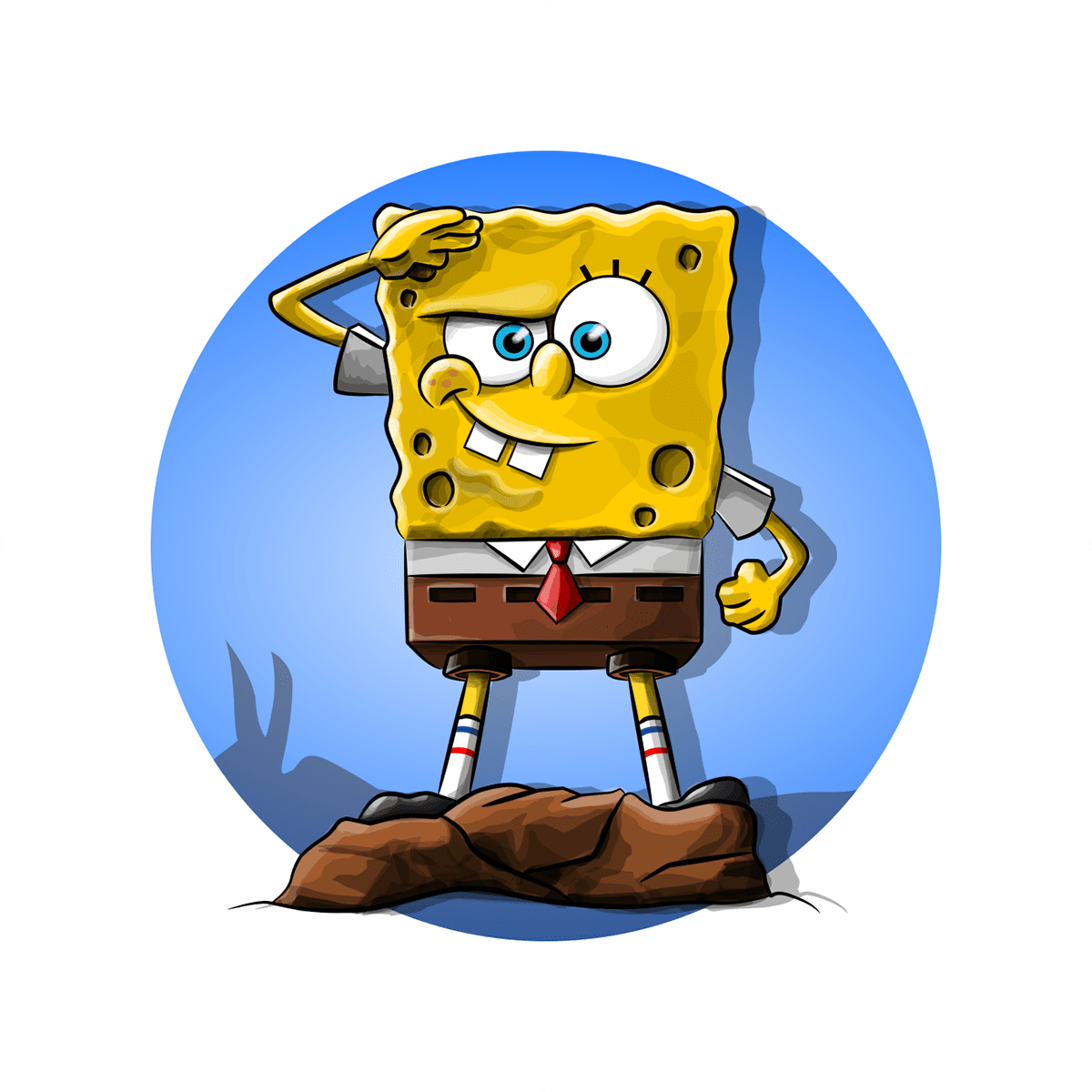 Speed art inkscape krita funny guy spongebob clipart logo