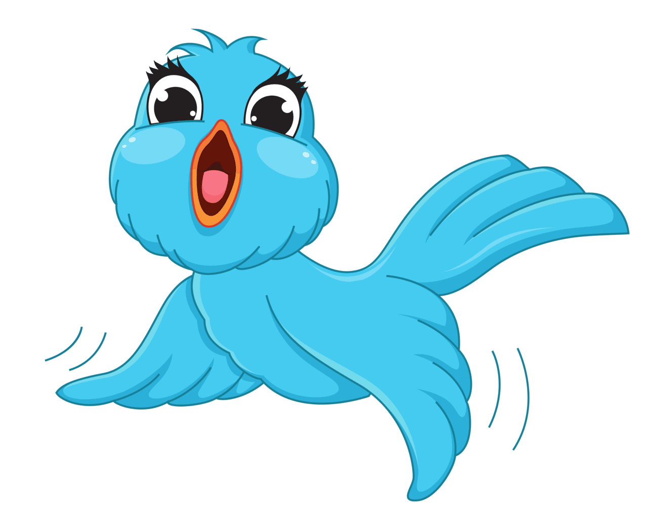 Parrot blue bird cartoon picture clipart